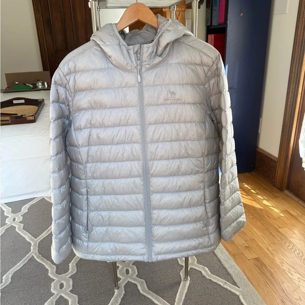 Camel Crown Lightweight Gray Puffer Jacket